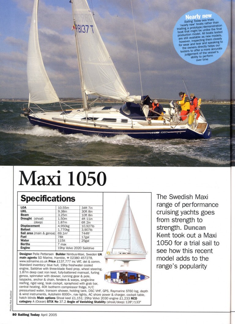 maxi 1050 yacht review